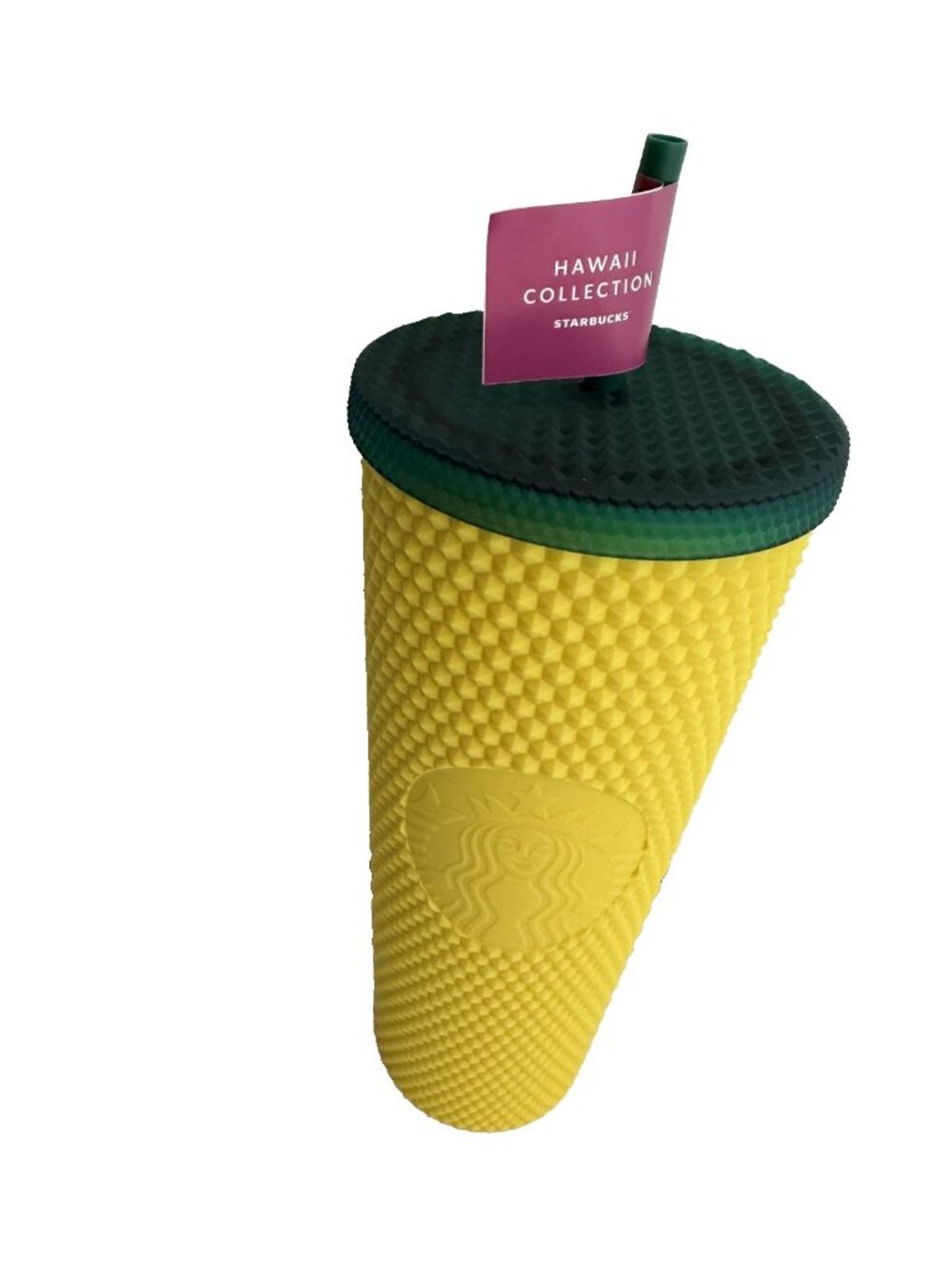Starbucks Hawaii Exclusive 2020 Pineapple Matte Studded Tumbler  24oz /Straw NEW